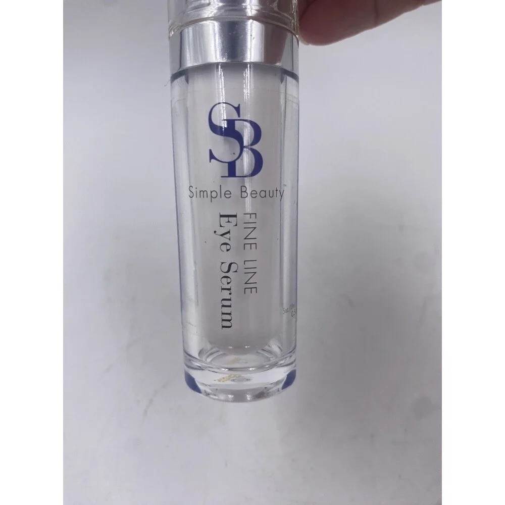 Simple Beauty Fine Line Eye Serum 0.5 Oz. New Cracked Lid